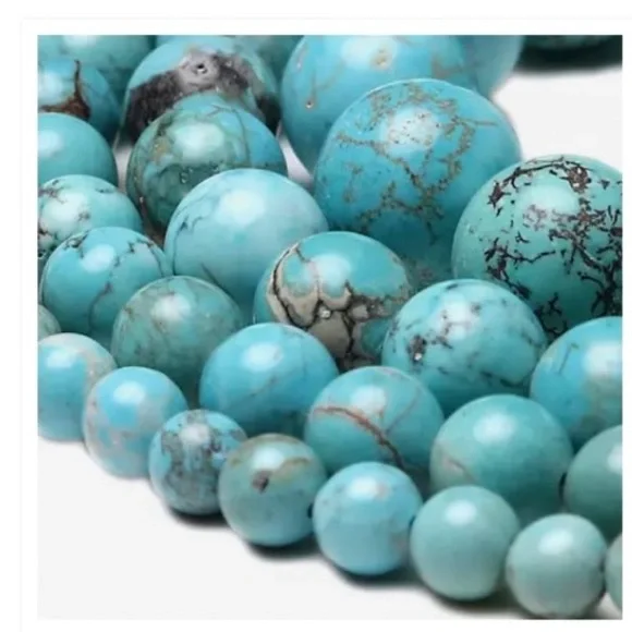 NWOT - Natural Stone Turquoise silver bracelet - Picture 5 of 5